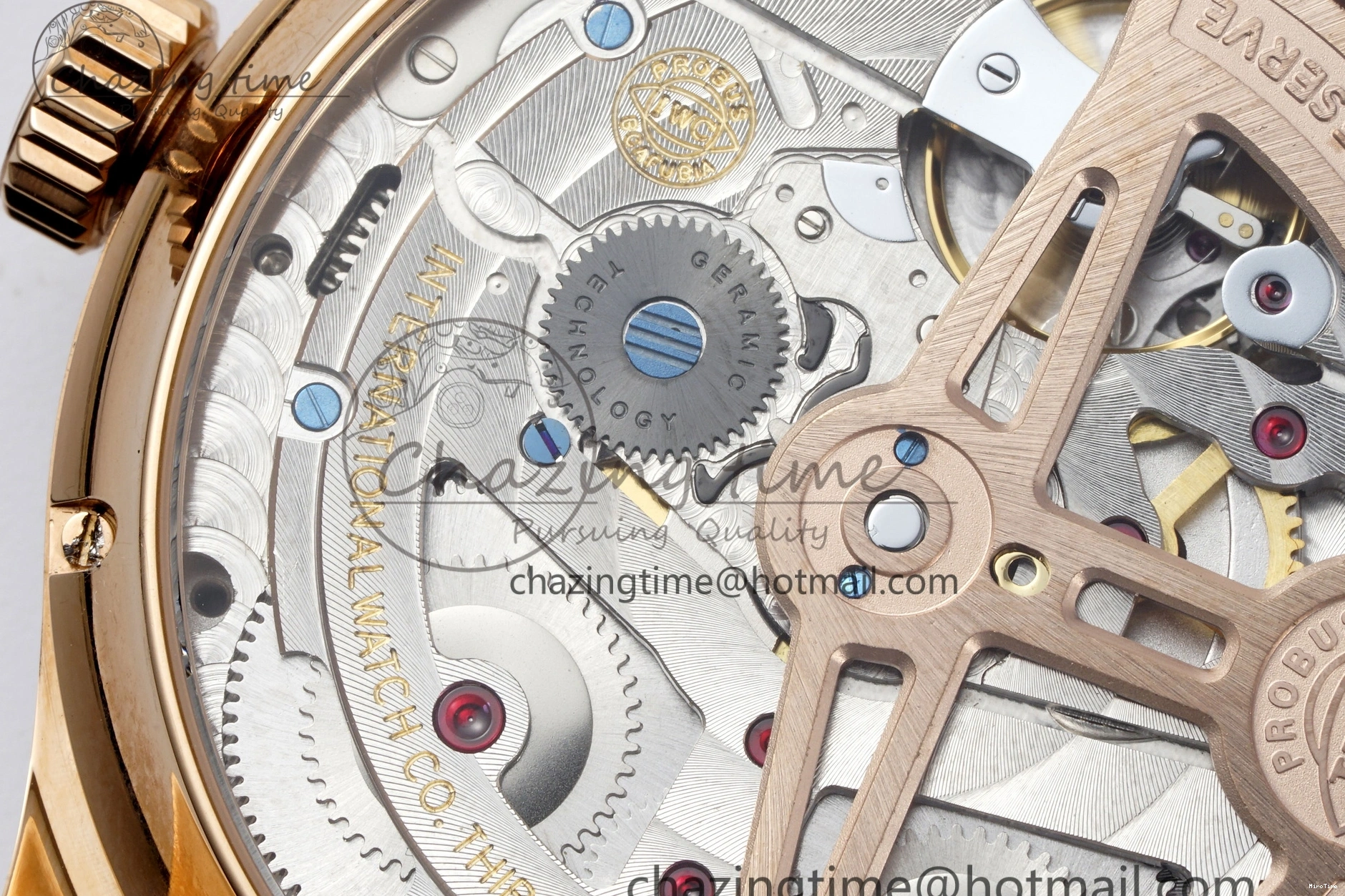 MIROTIME 1222 Portugieser Perpetual Calendar RG 5033 APSF 1:1 Best Edition White Dial on Black Leather Strap A52610 Clone TechFriendly 7043